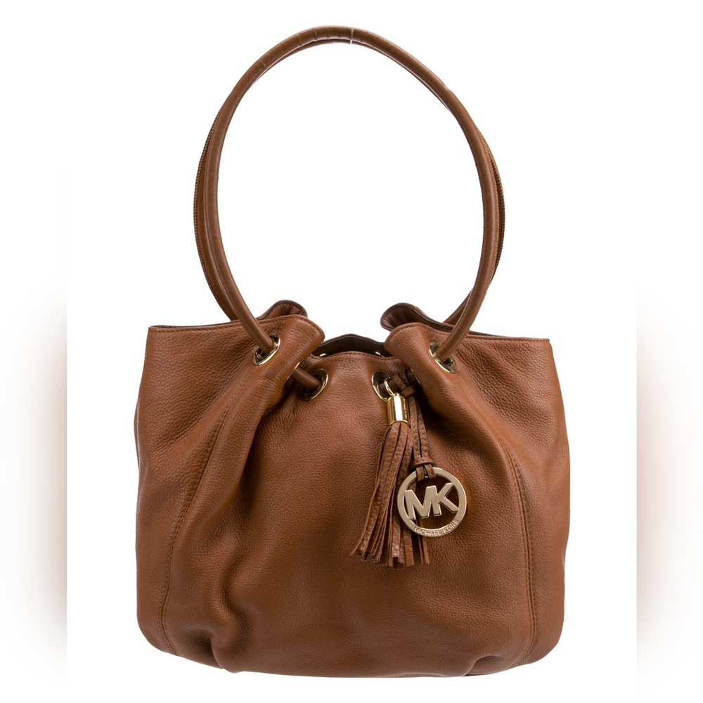 Michael Kors Brown Leather Tote Bag